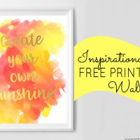 Be sure to snag your copy of this adorable Create Your Own Sunshine inspirational free printable wall art from Sparkles of Sunshine.