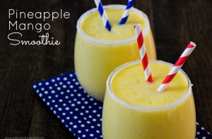 This pineapple mango smoothie is like a tropical paradise in a glass. Get the recipe and give it a try today!