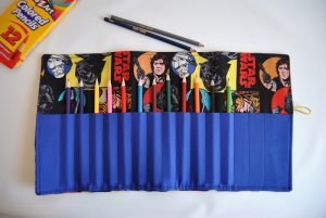 This roll-up pencil case will keep your pencils organized in style! Check out the step by step sewing tutorial today.