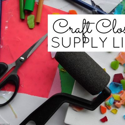 Craft Closet Supply List
