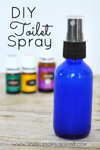 Keep your bathroom fresh with this DIY toilet spray. Spray it before you go to prevent lingering odors.