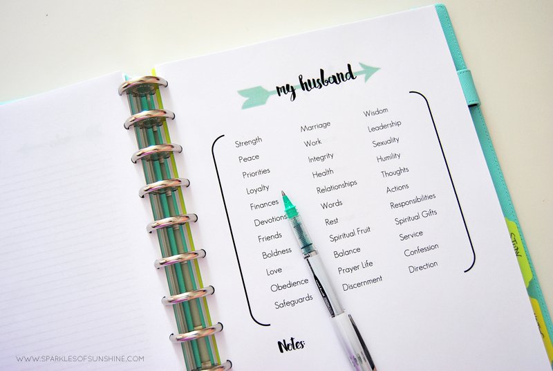 Organize your prayer life with these monthly prayer journal free printables from Sparkles of Sunshine.