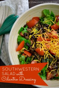 Forget boring salads...spice things up with this flavorful Southwestern Salad with Cilantro Dressing!