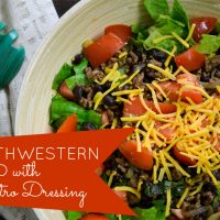 Forget boring salads...spice things up with this flavorful Southwestern Salad with Cilantro Dressing!