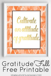 Snag this gratitude fall free printable to display in your home during the season of thanksgiving this year.
