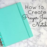 Learn how to create a prayer journal notebook of your very own to enrich your prayer life.