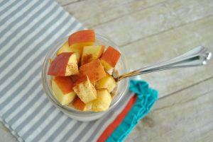 Looking for an easy way to get nutrition on busy mornings? These make ahead Overnight Apple Butter Oats are the perfect way to start your day. Get the recipe today!