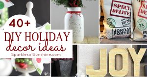 Get inspired for the holidays with more than 40 DIY holiday decor ideas you can make at home.