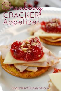 Need a last minute appetizer idea? This cranberry cracker appetizer is super quick to make, but will still wow your guests.