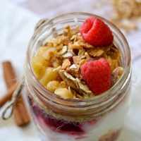 Check out this simple Holiday Parfait that will make you actually want to eat breakfast. You can even use leftover cranberry sauce!