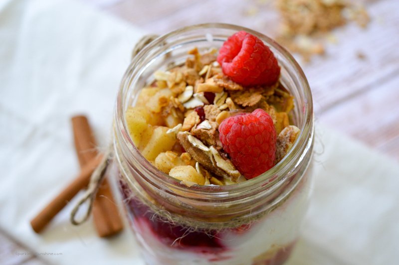 Check out this simple Holiday Parfait that will make you actually want to eat breakfast. You can even use leftover cranberry sauce!