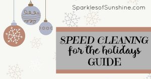 Don't spend the holidays worried about the cleanliness of your home. Use this speed cleaning for the holidays guide to keep your home in order while leaving time for what matters most during the busy season.