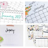 Want to organize your life for FREE? Check out this collection of over 40 awesome free printable 2017 calendars and planners. Get the details at Sparkles of Sunshine today.
