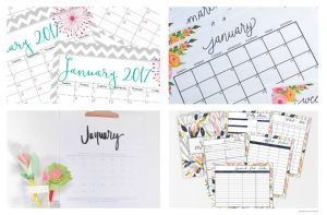 Want to organize your life for FREE? Check out this collection of over 40 awesome free printable 2017 calendars and planners. Get the details at Sparkles of Sunshine today.