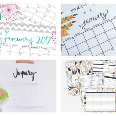 40+ Awesome Free Printable 2017 Calendars and Planners