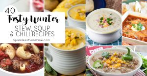 Chilled to the bone? Check out this collection of 40 tasty winter stew, soup and chili recipes that will warm your soul on chilly days.