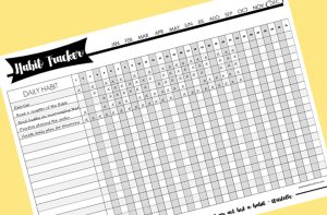 Want to change your habits this new year? Learn how to change your daily habits using a printable habit tracker.