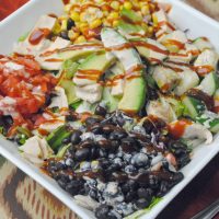 The copycat BBQ chicken salad recipe is the perfect meal choice for lunch or dinner. Think of salad in a whole new way with this tasty recipe!