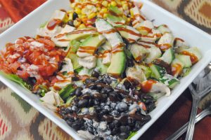 The copycat BBQ chicken salad recipe is the perfect meal choice for lunch or dinner. Think of salad in a whole new way with this tasty recipe!