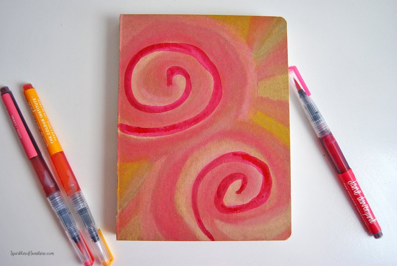 Learn how to decorate a boring craft notebook and turn it into something fun and stylish!