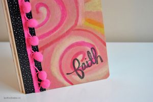 Learn how to decorate a boring craft notebook and turn it into something fun and stylish!