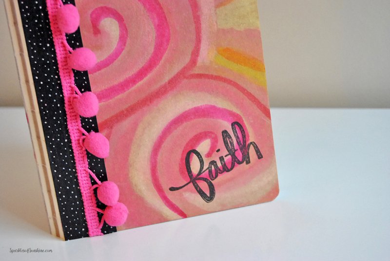 Learn how to decorate a boring craft notebook and turn it into something fun and stylish!