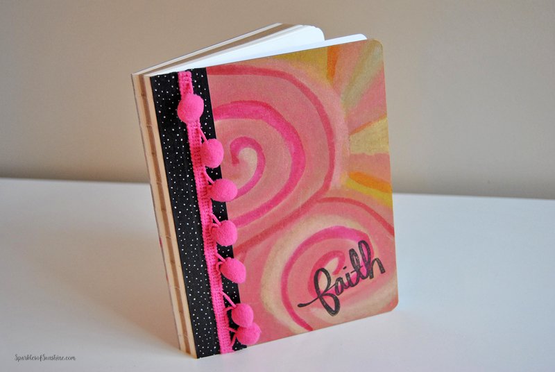 Learn how to decorate a boring craft notebook and turn it into something fun and stylish!