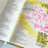 Thinking of giving Bible journaling a try? I was skeptic at first, but find out what happened when I decided to give Bible journaling a try.