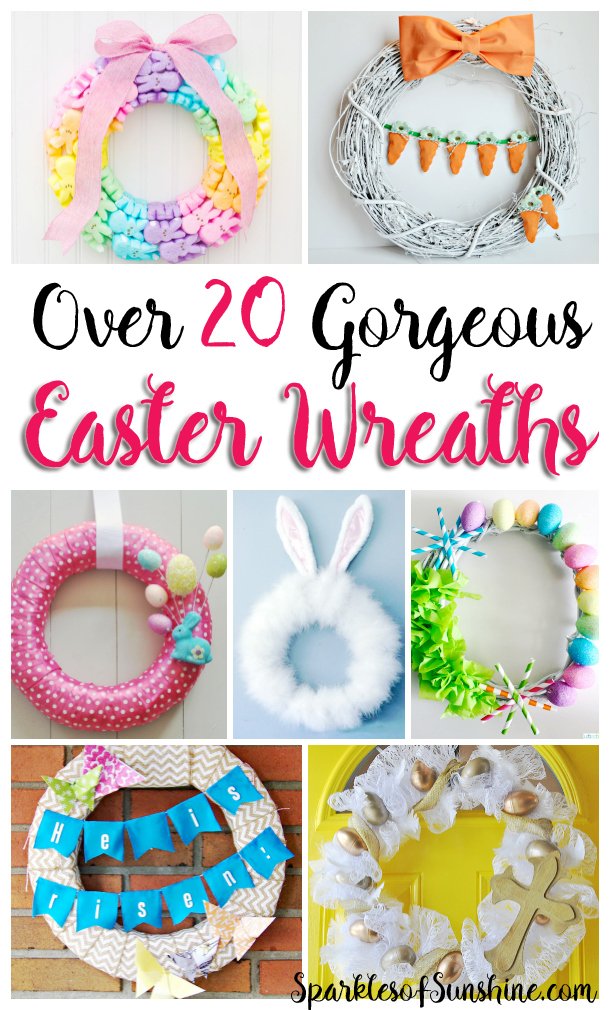 Why buy when you can DIY? Check out this collection of over 20 gorgeous Easter Wreaths you can make.