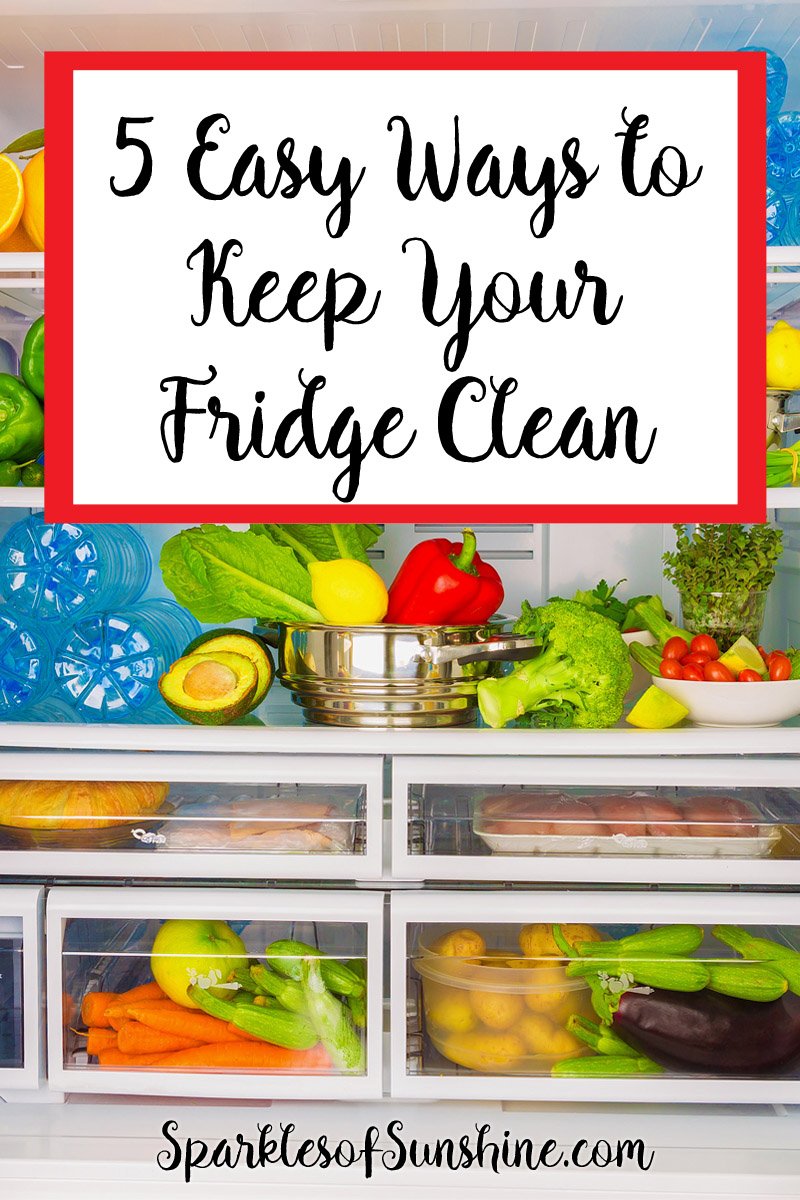 Is it time to clean out the fridge? Here are 5 easy ways to keep your fridge clean to make the task less daunting.