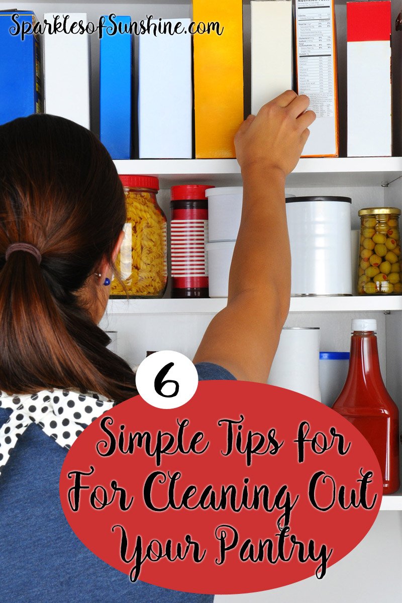 Does you pantry need some attention? Follow these 6 simple tips for cleaning out your pantry today.