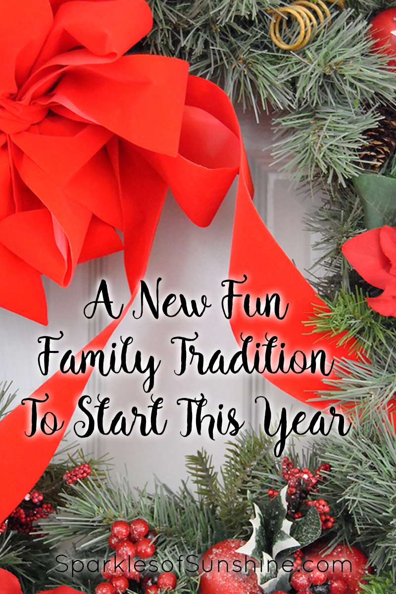 May I suggest a new family tradition to start this year? Find out why family traditions are important and learn a new fun family tradition to start this year by visiting Sparkles of Sunshine today. I guarantee your family will love this idea!