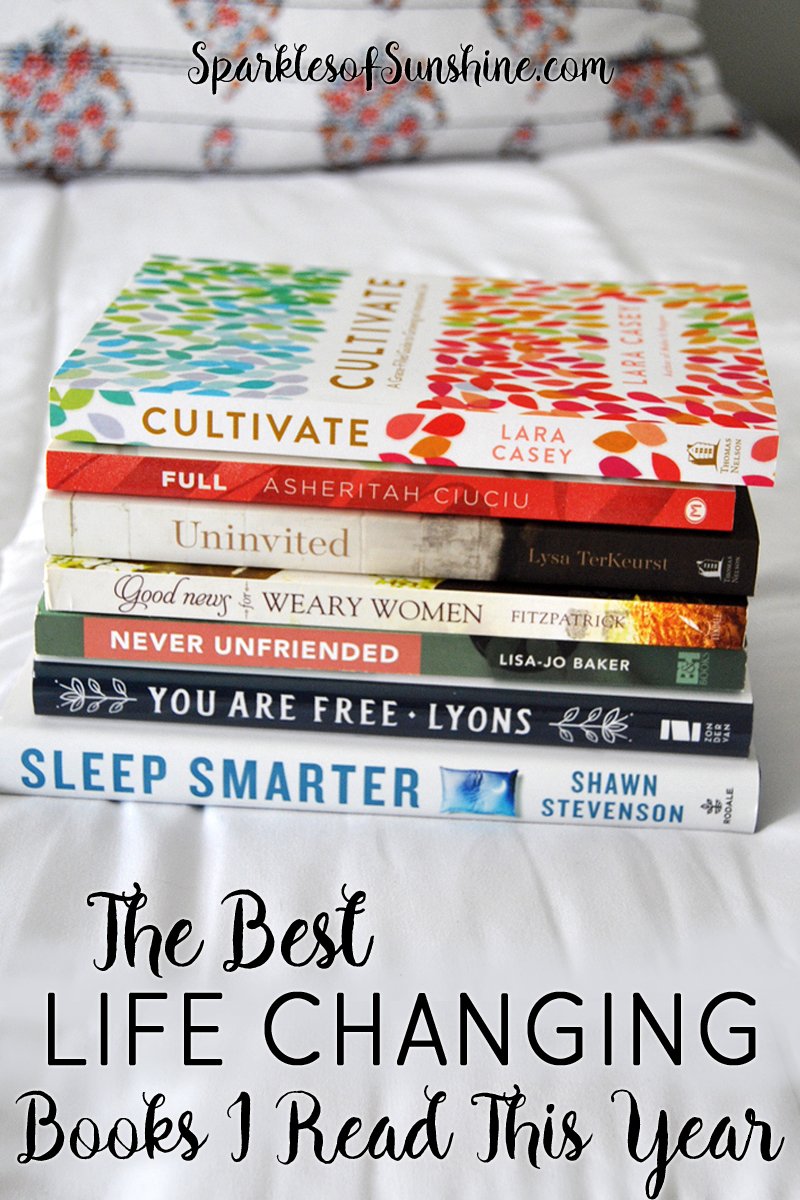 Want to make some changes in the upcoming year? Find out the best life changing books I read this year by visiting Sparkles of Sunshine today.