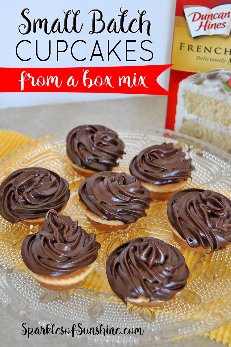 Craving cupcakes but don't want to make two dozen? Check out how easy it is to make a small batch of cupcakes from a box mix!