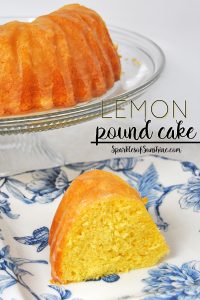 This Lemon Pound Cake recipe is going to melt in your mouth. It's moist, flavorful and oh so easy to make. Get the simple recipe at Sparkles of Sunshine today.
